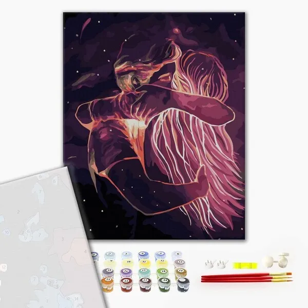 Pictură pe numere 40*50 сm (fără cutie) – Îmbrățișare cosmică