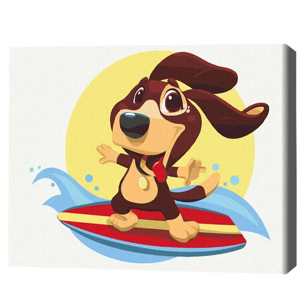 Pictură pe numere 30*40 сm (fără cutie) – Surferul Leo