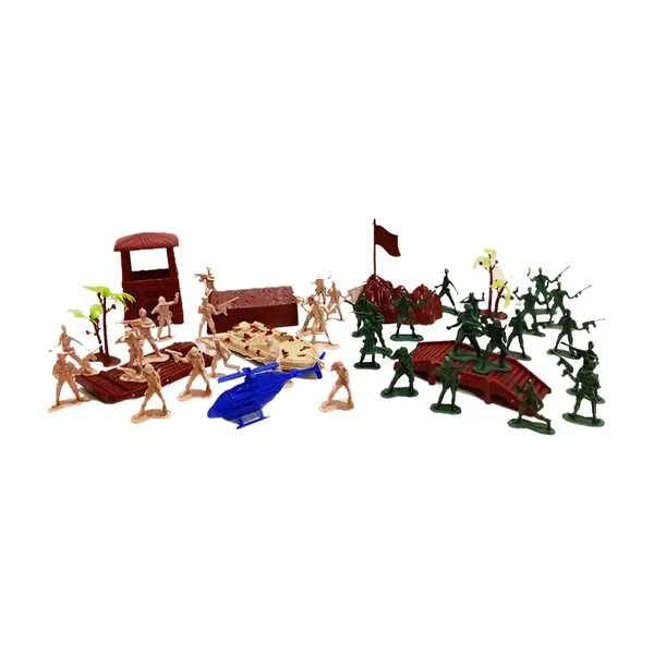 Set de joc cu soldăței și echipament militar