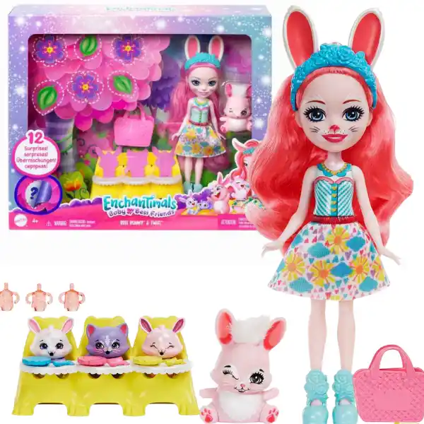 Enchantimals коллекция Друзья-малыши “Кролик Бри и Твист”