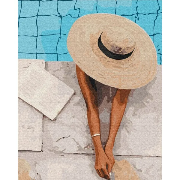 Pictură pe numere 40*50 cm (fără cutie) – Vara în pălărie
