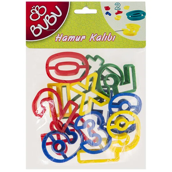 Cuttere cifre pentru plastilină, 15 buc
