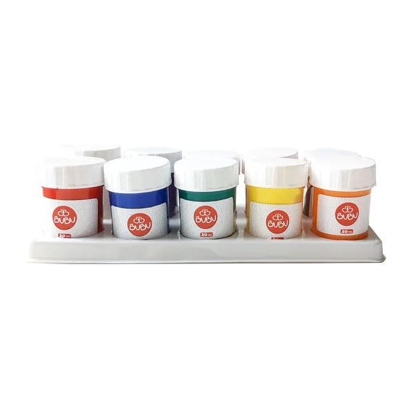 Set vopsea guașă, 10 culori x 20 ml