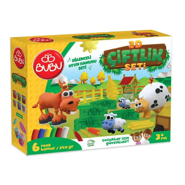 Set cu plastilină de modelat PLAY DOUGH “Ferma”