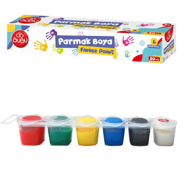 Set de pictură cu degetele, 6 culori x 25 ml