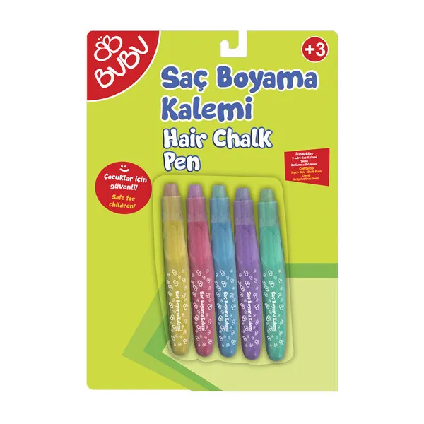 Set cretă color pentru păr, 5 nuanțe