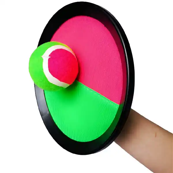 Set pentru jocul „Prinde mingea”, cu Velcro și bază de plastic