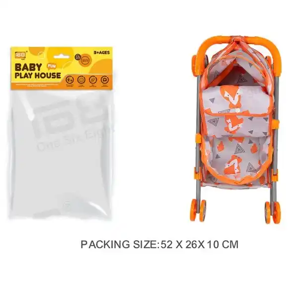 Коляска для кукол, с корзиной и сумкой