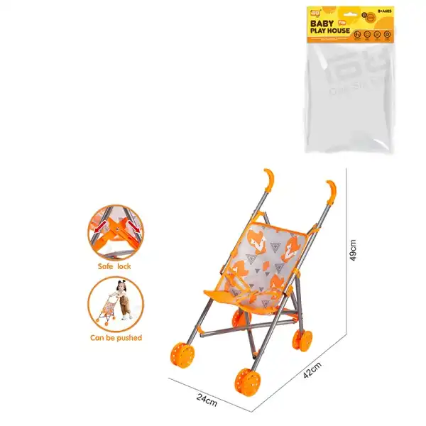 Прогулочная коляска для кукол с откидной спинкой