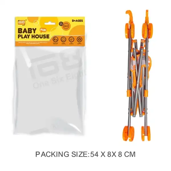 Прогулочная коляска для кукол с откидной спинкой