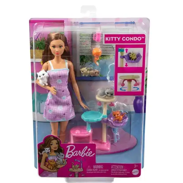 Игровой набор Barbie “Игра с котенком”
