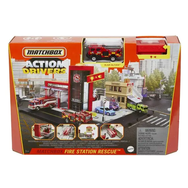 Hot Wheels Set “Stație de pompieri” Matchbox