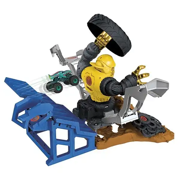 Hot Wheels Set de joc “Mega-Wrex versus Crushzilla