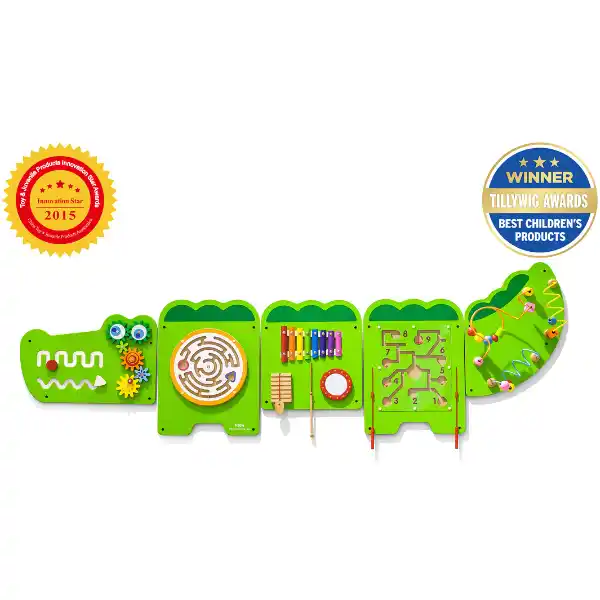 Бизиборд (настенный) «Крокодил»