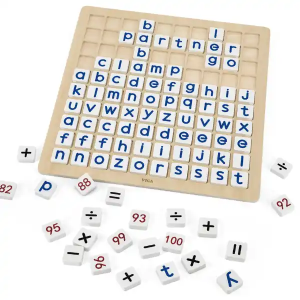 Обучающая таблица “Математика и Алфавит”