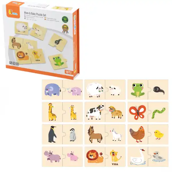 Логический пазл-игра "Мама и малыш" 24 эл.