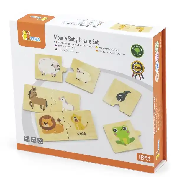 Логический пазл-игра "Мама и малыш" 24 эл.