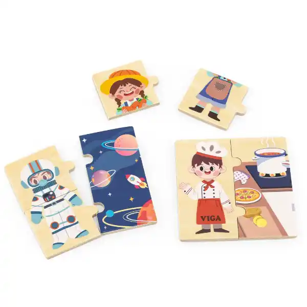 Joc logic de puzzle  „Profesiile” 24 elem.