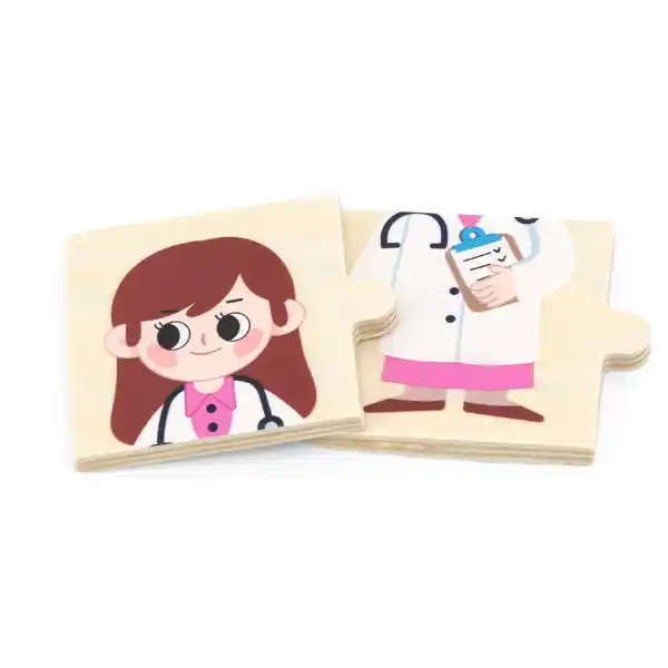 Joc logic de puzzle  „Profesiile” 24 elem.