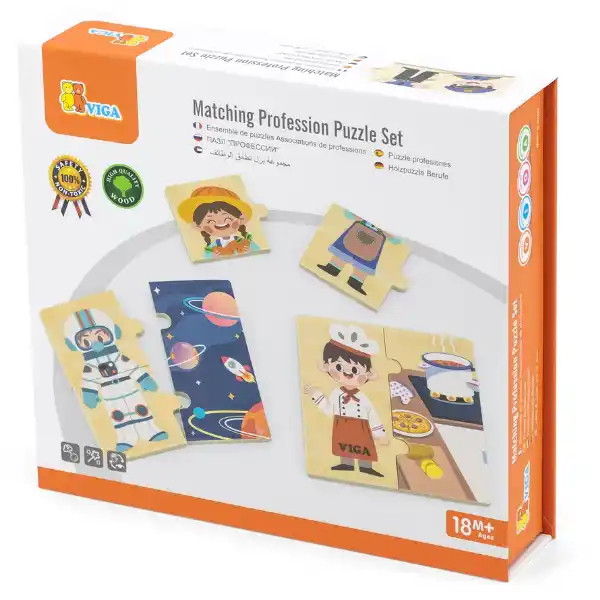 Joc logic de puzzle  „Profesiile” 24 elem.