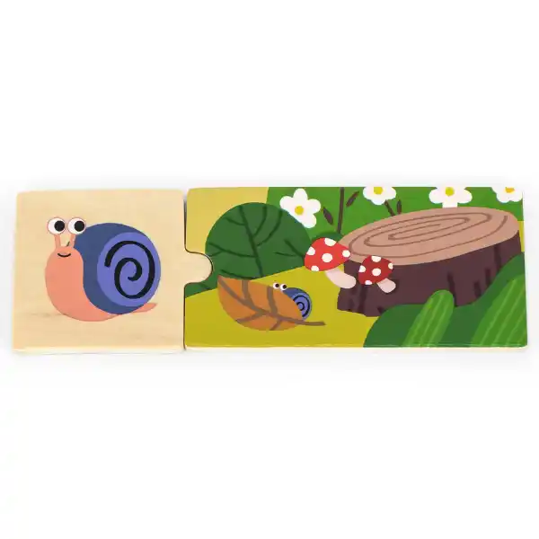 Joc de puzzle „Cine și unde locuiește” 24 elem.