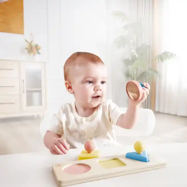 Деревянный пазл “Головоломка Монтессори с зеркалом”