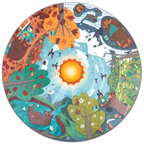 Круглый пазл «Четыре сезона», 16 эл.
