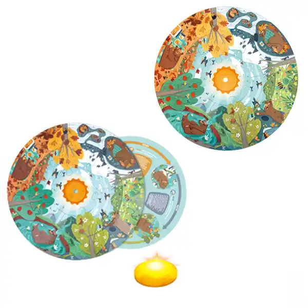 Круглый пазл «Четыре сезона», 16 эл.