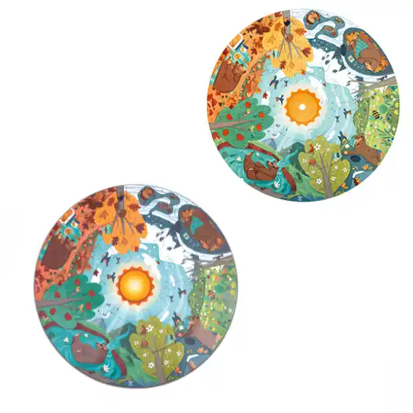 Круглый пазл «Четыре сезона», 16 эл.