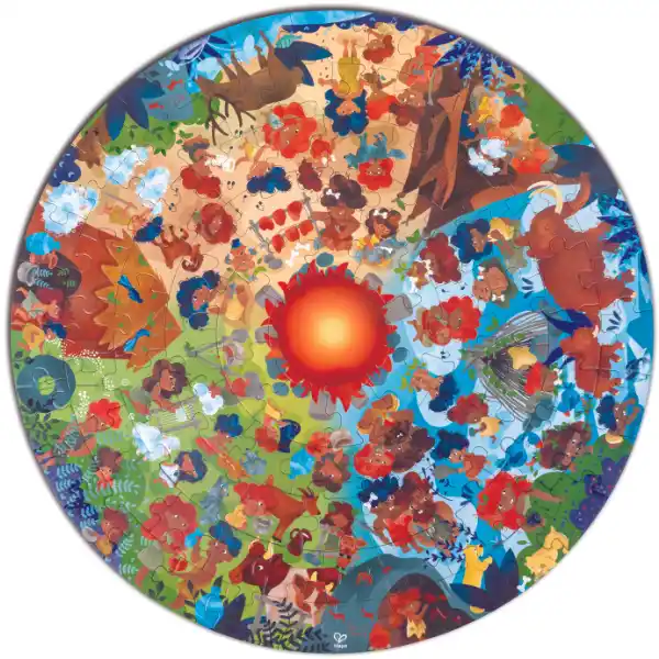 Puzzle rotund „Epoca de Piatră”, 100 elem.