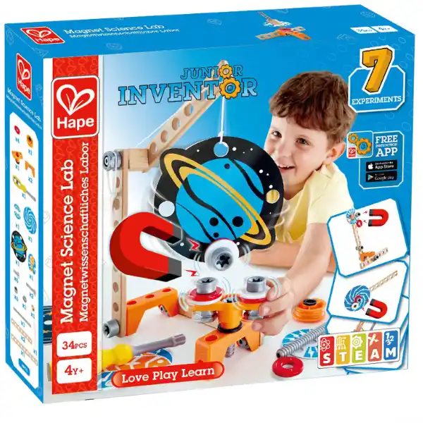 Constructor din lemn “Laborator magnetic”