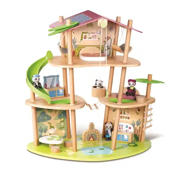 Кукольный домик “Бамбуковый домик панды”