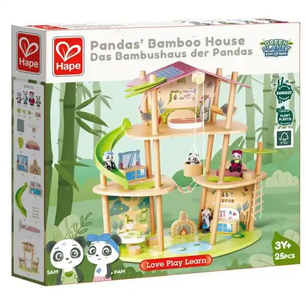 Кукольный домик “Бамбуковый домик панды”