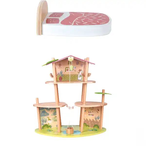 Кукольный домик “Бамбуковый домик панды”