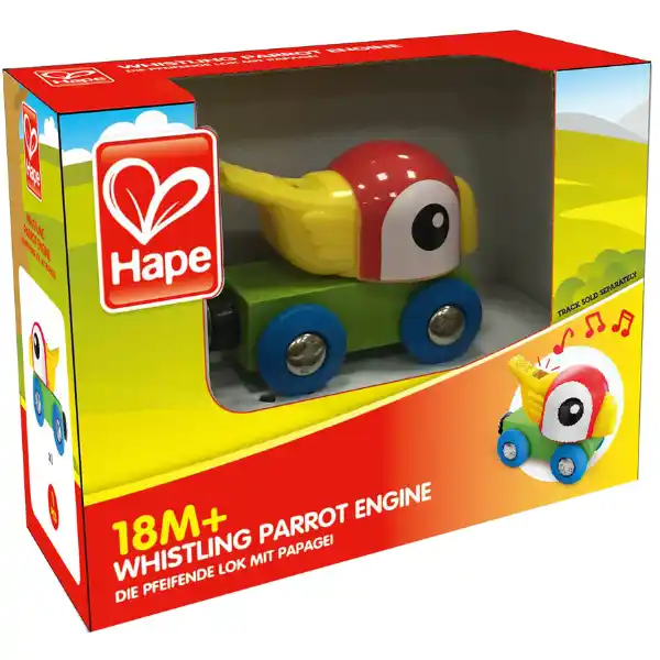 Развивающая игрушка “Локомотив – свистящий попугайчик”