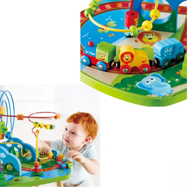 Развивающий столик «Железная дорога через джунгли»