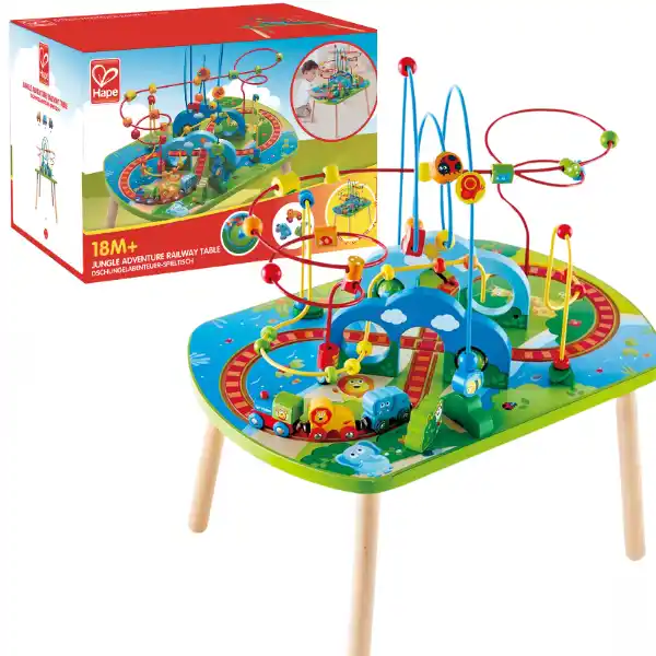 Развивающий столик «Железная дорога через джунгли»