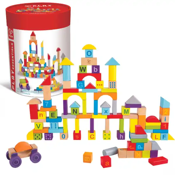 Деревянный конструктор “Разноцветные блоки: изучай и создавай”, 100 шт