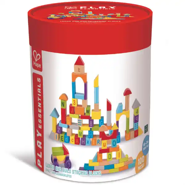 Деревянный конструктор “Разноцветные блоки: изучай и создавай”, 100 шт