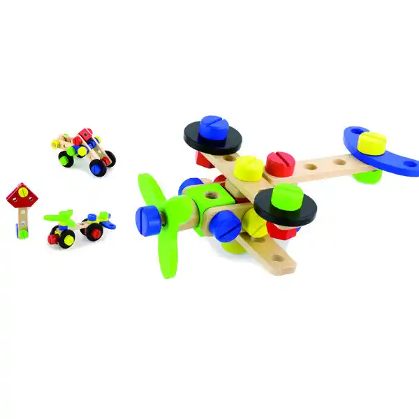 Деревянный развивающий конструктор c 48 эл.