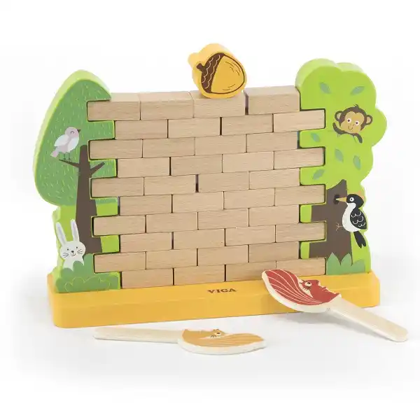 Деревянная настольная игра “Стена из кирпичиков”