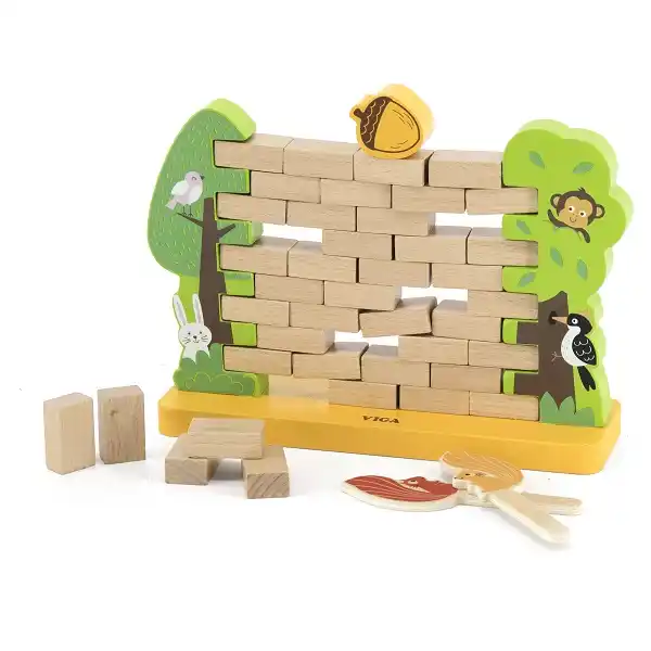 Деревянная настольная игра “Стена из кирпичиков”