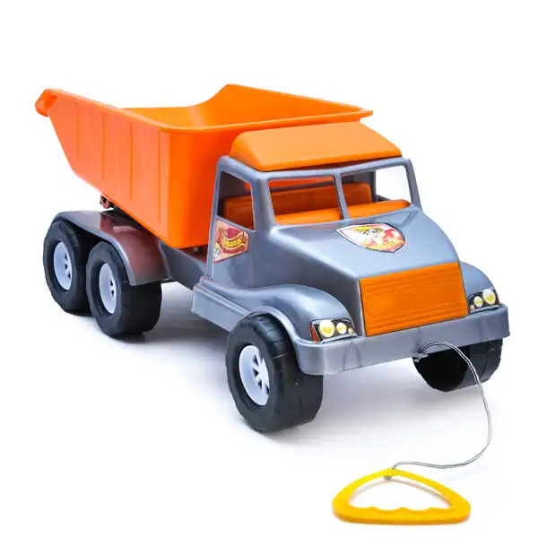 Каталка с веревочкой Самосвал “Волант” в асс