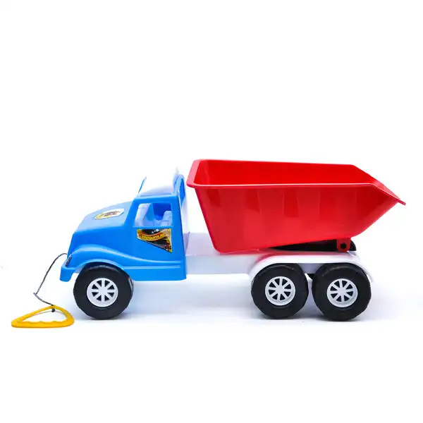 Каталка с веревочкой Самосвал “Волант” в асс