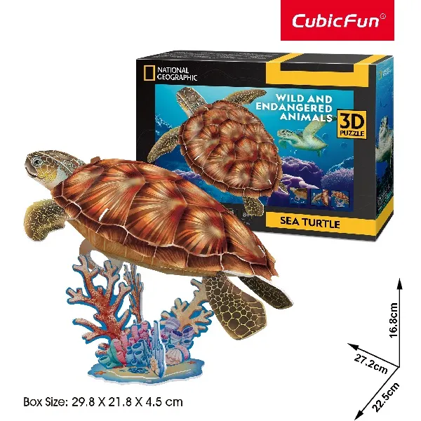 3D puzzle “Broască țestoasă”, 31 elemente