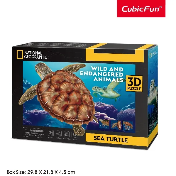 3D puzzle “Broască țestoasă”, 31 elemente