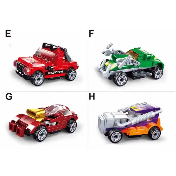 КОНСТРУКТОР Power Bricks — Pull Back Car