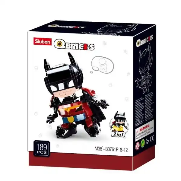 КОНСТРУКТОР QBRICKS — Bat 2in1