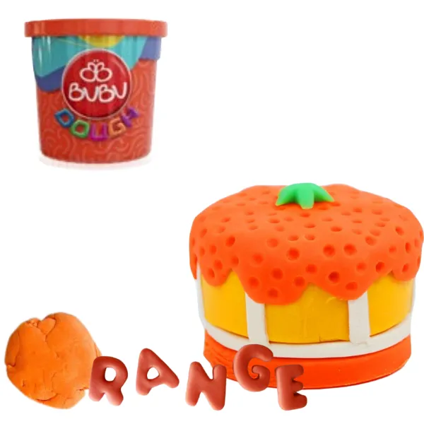 Plastilină de modelat PLAY DOUGH  în borcănel, 1 x 125 g, orange