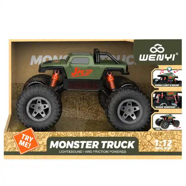 1:12 Монстр-трак с инерцией (свет / звук)
